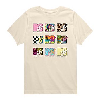 Boys 8-20 MTV Logo Grid Short Sleeve Graphic Tee