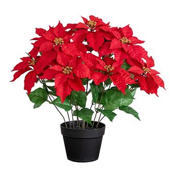 nearly natural 22-Inch Artificial Poinsettia Plant