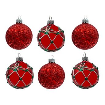 Discover Europe Hand-Painted Glass Christmas Ornament