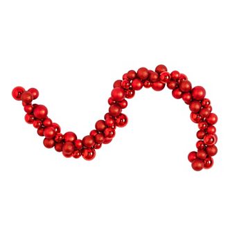 nearly natural 6 ft. Christmas Garland with Shatterproof Christmas Ornaments