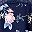 Navy Blue Floral