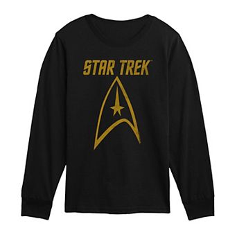 Boys 8-20 Star Trek Logo Long Sleeve Graphic Tee