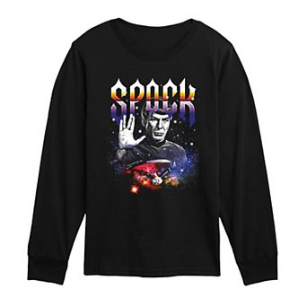 Boys 8-20 Star Trek Spock Long Sleeve Graphic Tee