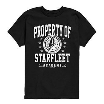 Boys 8-20 Star Trek Property Of Starfleet Academy Short Sleeve Graphic Tee