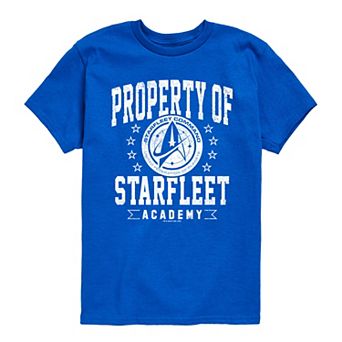 Boys 8-20 Star Trek Property Of Starfleet Academy Short Sleeve Graphic Tee