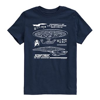 Boys 8-20 Star Trek The Next Generation Short Sleeve Graphic Tee