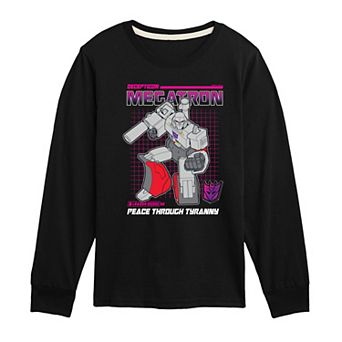 Boys 8-20 Transformers Megatron "Peace Through Tyranny" Graphic Long Sleeve Tee
