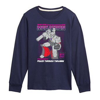 Boys 8-20 Transformers Megatron "Peace Through Tyranny" Graphic Long Sleeve Tee