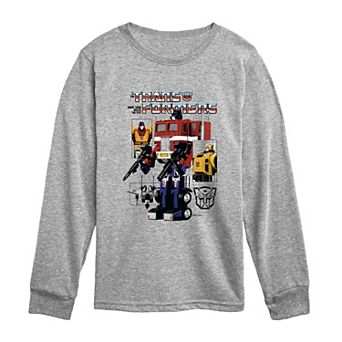 Boys 8-20 The Transformers More Than Meets The Eye! Schematic Long Sleeve Graphic Tee