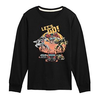 Boys 8-20 Transformers "Let's Go!" Desert Scene Long Sleeve Graphic Tee