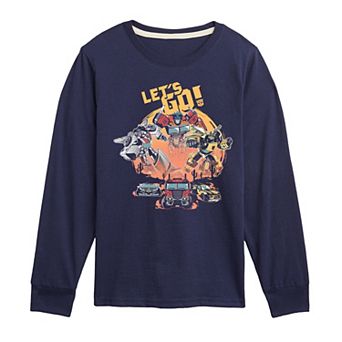 Boys 8-20 Transformers "Let's Go!" Desert Scene Long Sleeve Graphic Tee