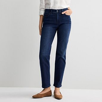Women's Croft & Barrow® Straight Leg Denim Jeans