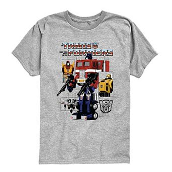 Boys 8-20 The Transformers More Than Meets The Eye! Schematic Short Sleeve Graphic Tee