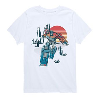 Boys 8-20 Transformers Optimus Prime Desert Scene Short Sleeve Graphic Tee