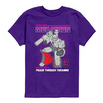 Boys 8-20 Transformers Megatron "Peace Through Tyranny" Short Sleeve Graphic Tee