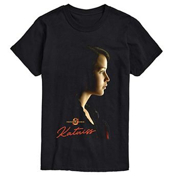 Men's The Hunger Games Katniss Portrait Short Sleeve Graphic T-Shirt
