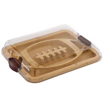 Farberware® 11 x 14 Inch Football Cutting Board with Lid