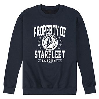 Men's Star Trek Property Of Starfleet Academy Graphic Crew Fleece Sweatshirt