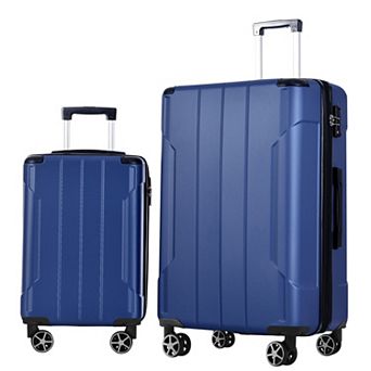 GDFStudio 2 pc Expandable Luggage Set with TSA Lock & Spinner Wheels