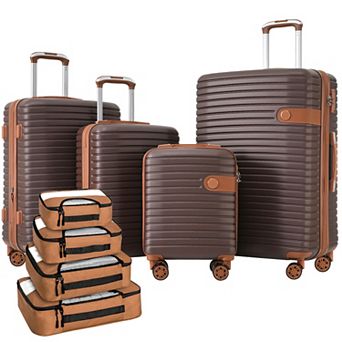 Christopher Knight Home 4 pc Luggage Set with Packing Cubes & Expandable Sizes