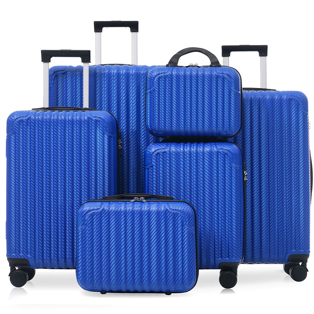 GDFStudio 6-Piece Hardshell Luggage Set with Spinner Wheels & TSA Lock