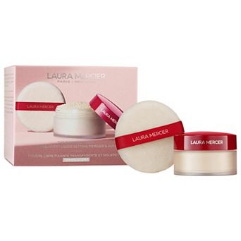 LAURA MERCIER The Finishing Touch Translucent Loose Setting Powder & Velour Puff Gift Set