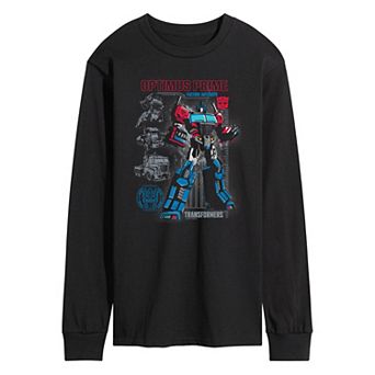 Men's Transformers Optimus Prime Graphic Long Sleeve T-Shirt