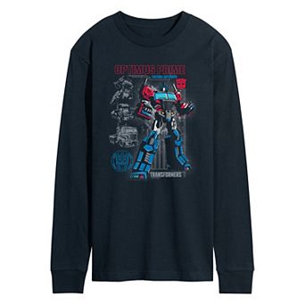Men's Transformers Optimus Prime Graphic Long Sleeve T-Shirt
