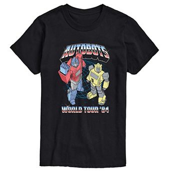Men's Transformers Optimus Prime & Bumblebee Short Sleeve Graphic T-Shirt