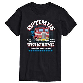 Men's Transformers Optimus Trucking Short Sleeve Graphic T-Shirt
