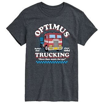 Men's Transformers Optimus Trucking Short Sleeve Graphic T-Shirt