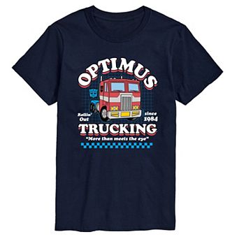 Men's Transformers Optimus Trucking Short Sleeve Graphic T-Shirt
