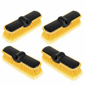 10 Inch 4 pack Car Wash Brush Head Scratch-Free Soft Bristles Universal Scrub Attachment.