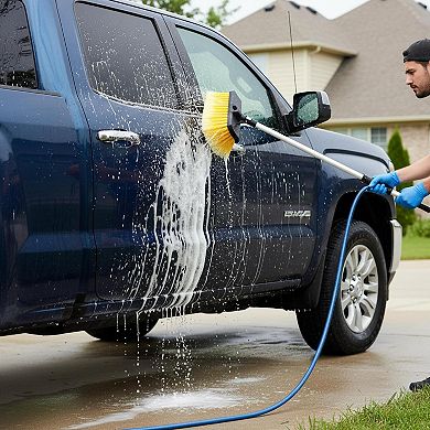 10 Inch 4 pack Car Wash Brush Head Scratch-Free Soft Bristles Universal Scrub Attachment.