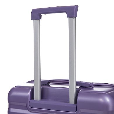 Pnronnc 3-Piece ABS Hardside Luggage Set with Spinner Wheels and Combination Lock