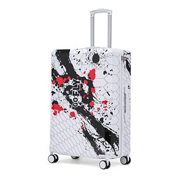 Pnronnc 28 Inch PC Spinner Wheel Luggage with Combination Lock and Printed Pattern