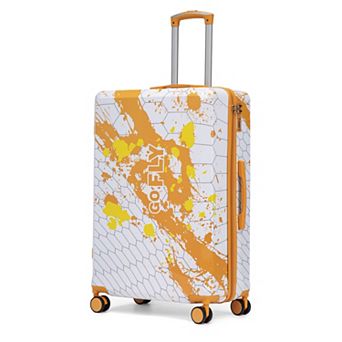 Pnronnc 28 Inch PC Spinner Wheel Luggage with Combination Lock and Printed Pattern