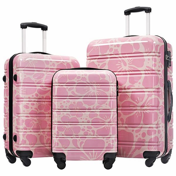 CORETERNO トラベルセット Pnronnc 3-Piece PC Hardshell Luggage Set with TSA Lock Spinner