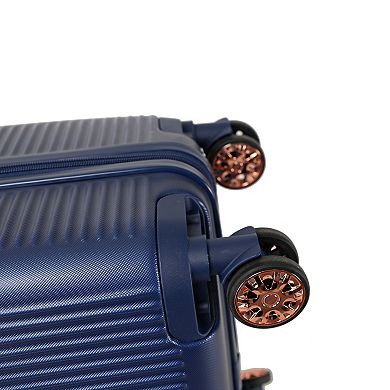 Pnronnc 4-Piece ABS Hardshell Luggage Set with Dual Spinner Wheels and Combination Lock