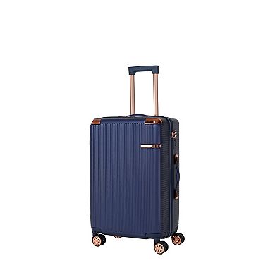 Pnronnc 4-Piece ABS Hardshell Luggage Set with Dual Spinner Wheels and Combination Lock