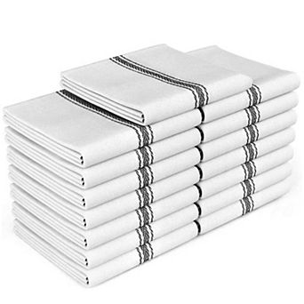 Cotton Dish Towels 15 Pack 14x25 Inch Super Absorbent Machine Washable Kitchen Cleaning Cloths