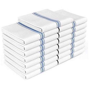Cotton Dish Towels 15 Pack 14x25 Inch Super Absorbent Machine Washable Kitchen Cleaning Cloths