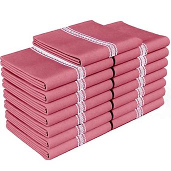 Cotton Dish Towels 15 Pack 14x25 Inch Super Absorbent Machine Washable Kitchen Cleaning Cloths