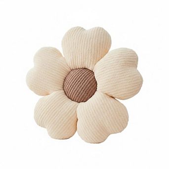 Flower Throw Pillow Cute Shaped Decorative Soft Cushion for Bed Couch Floor Seating