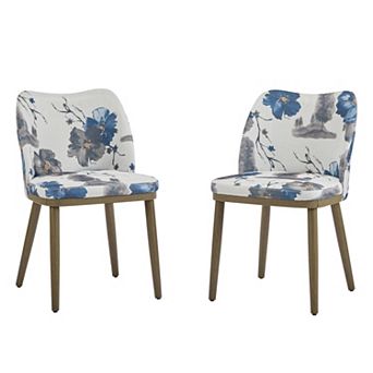 Christopher Knight Home Mid-Century Dining Chair with Curved Back & Solid Wood Frame Set of 2