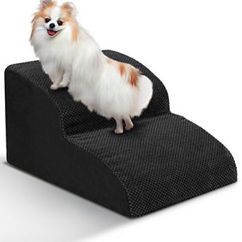 Dog Stairs for Small Dogs - High Density Foam Dog Ramp,21.7''x11.8''x16.1''
