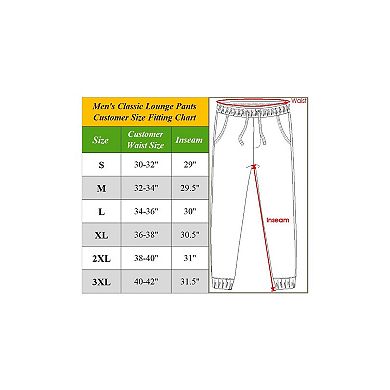 Blue Ice Men's Modern Fit Classic Lounge Pants