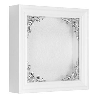 Shadow Box Frame, Wooden Display Case with Clear Glass Cover Shadow Box Picture Frame Display Case