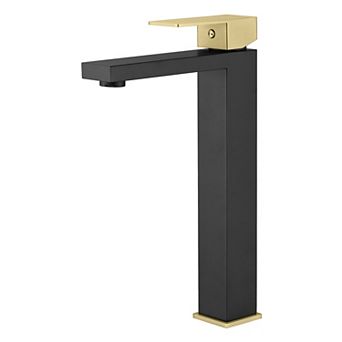 SUMERAIN Single Hole Bathroom Sink Faucet Stainless Steel Lavatory Faucet Single Handle Water-Saving