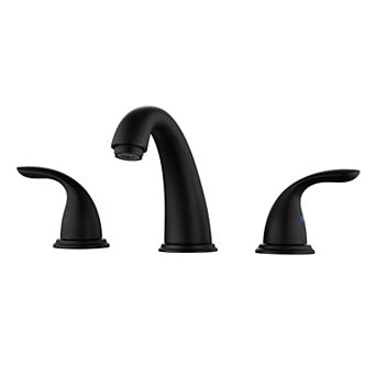 SUMERAIN 8 Inch Widespread Bathroom Faucet 3-Hole 2-Handle, SUS 304 Stainless Steel
